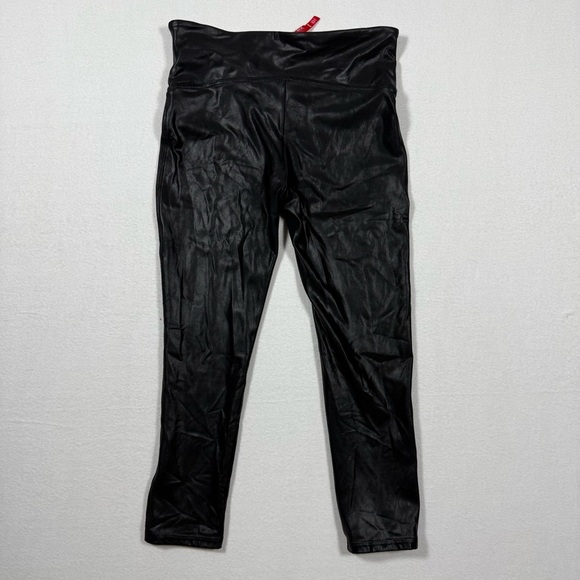 Black Spanx leggings MEDIUM faux leather - Picture 10 of 10
